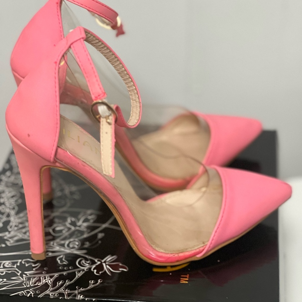 Neon pink heels size 6